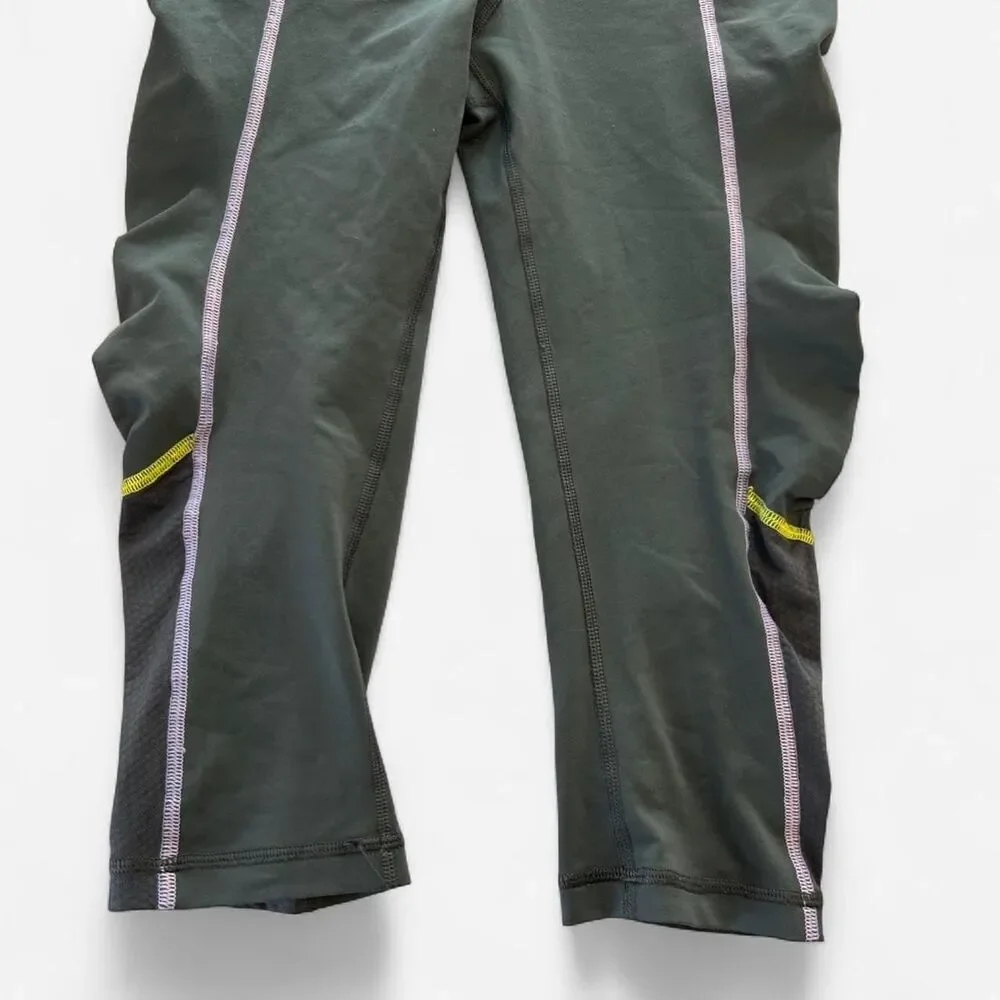 Lululemon Run Zoom low rise Capri Leggings Size 4 | sporty Y2K Athletic crop